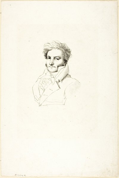 Portræt af en mand af Jean Auguste Dominique Ingres