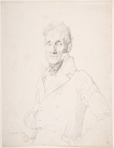 Portræt af en mand af Jean Auguste Dominique Ingres