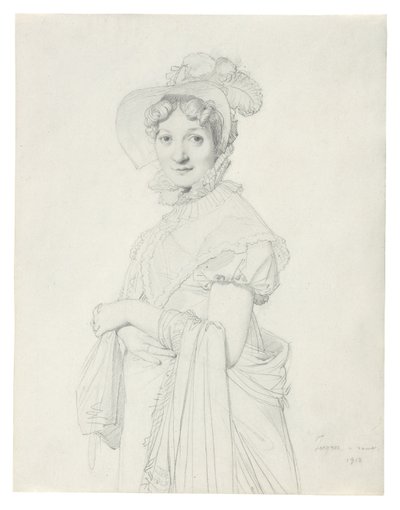 Portræt af en ung kvinde af Jean Auguste Dominique Ingres