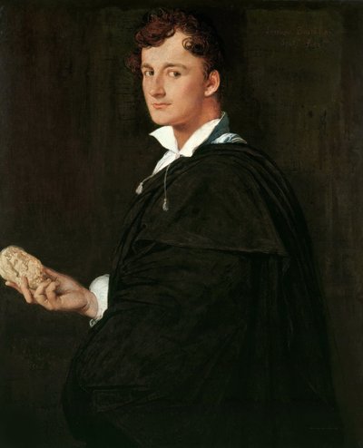 Portræt af billedhuggeren Lorenzo Bartolini 1777-1850, 1806. af Jean Auguste Dominique Ingres