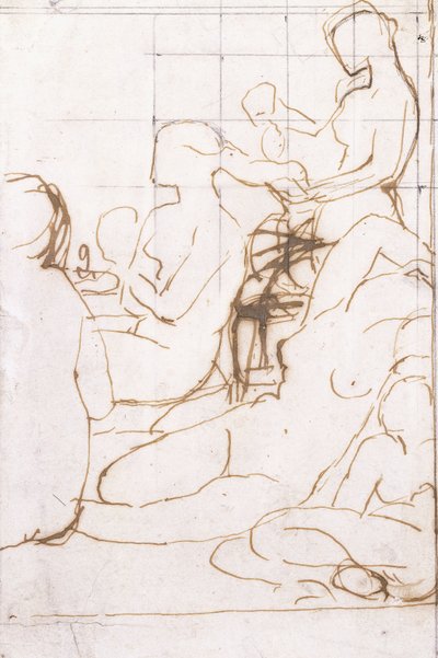 Studie til det tyrkiske bad, af Jean Auguste Dominique Ingres