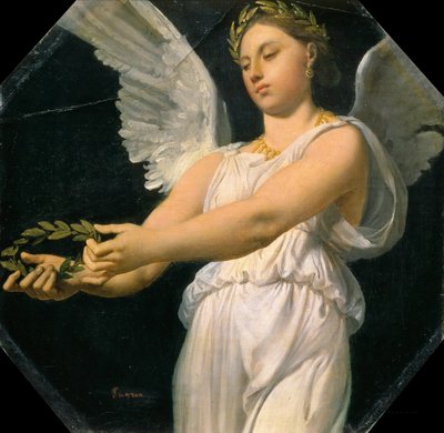 Study of Victory for the Apotheosis of Homer, ca. 1826. af Jean Auguste Dominique Ingres