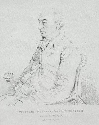 Sylvester Lord Glenbervie, 1815. af Jean Auguste Dominique Ingres
