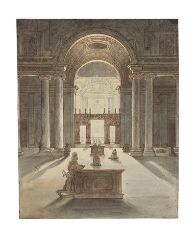 Borghese-kapellet i Santa Maria Maggiore, Rom af Jean Auguste Dominique Ingres