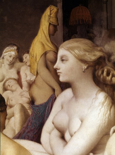 Det tyrkiske bad, detalje (1862, olie på træ) af Jean Auguste Dominique Ingres