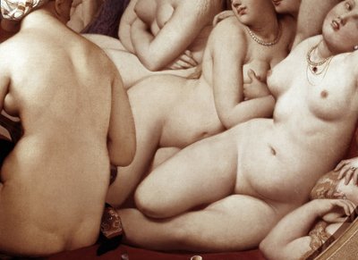 Det tyrkiske bad, detalje (1862, olie på træ) af Jean Auguste Dominique Ingres