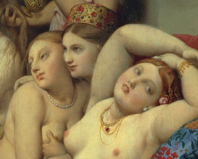 tyrkisk bad af Jean Auguste Dominique Ingres