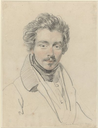 Portræt af Louis Meyer af Jean Augustin Daiwaille