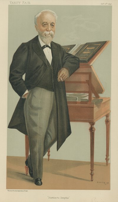 Monsieur Henri Brisson (farve litho) af Jean Baptiste (after) Guth