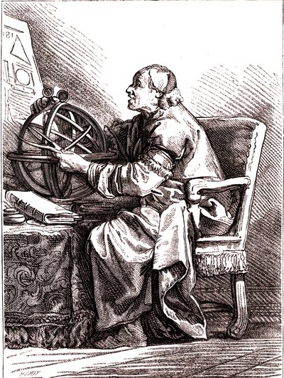 Astronomen.1878 (gravering) af Jean Baptiste (after) Le Prince