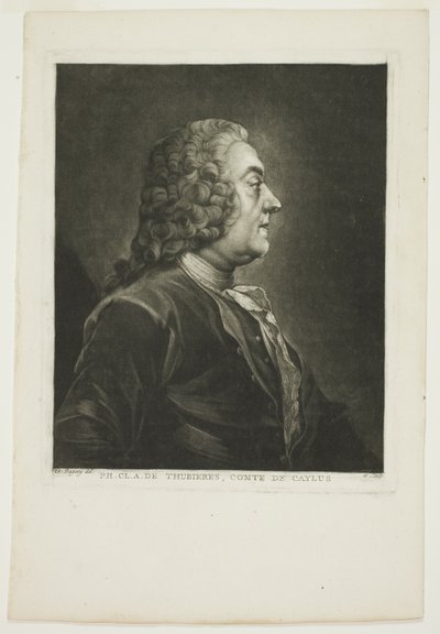 Philippe Claude Tubières, greve af Caylus af Jean Baptiste Andre Gautier D