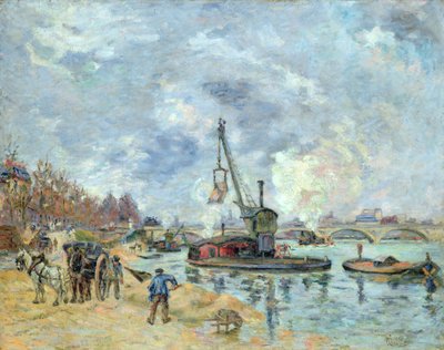 Ved Quay de Bercy i Paris, 1874 af Jean Baptiste Armand Guillaumin