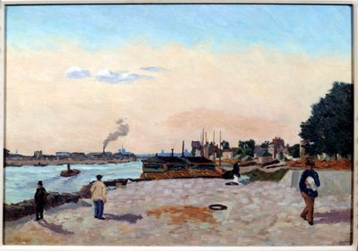 Bercy dock omkring 1874. Maleri af Jean Baptiste Armand Guillaumin (1841-1927) af Jean Baptiste Armand Guillaumin