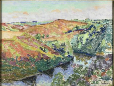 Landskab i Crozant af Jean Baptiste Armand Guillaumin