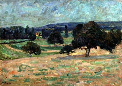 Landskab i Ile de France, ca. 1895 (olie på lærred) af Jean Baptiste Armand Guillaumin