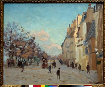 Quai de la gare i Paris, sneeffekt Maleri af Jean baptiste armand Guillaumin (1841-1927) 1800-tallet søn. 0,5x0,61 m Paris, Orsay Museum af Jean Baptiste Armand Guillaumin