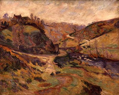 Flod i en dal (olie på lærred) af Jean Baptiste Armand Guillaumin