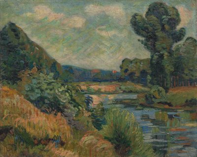 The Banks of the Marne ved Charenton, ca. 1895. af Jean Baptiste Armand Guillaumin