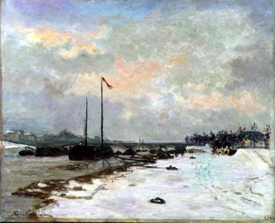 Kajen ved Seinen af Jean Baptiste Armand Guillaumin