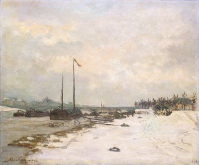 Seinen Kaj i Omegnen af ​​Paris; Kajer ved Seinen omkring Paris, 1873 af Jean Baptiste Armand Guillaumin