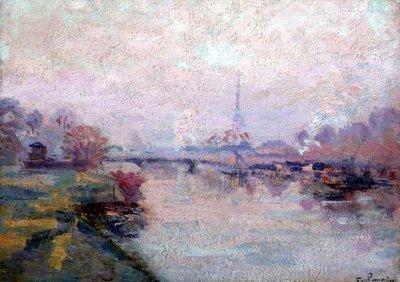 Seinen i Paris (olie på lærred) af Jean Baptiste Armand Guillaumin