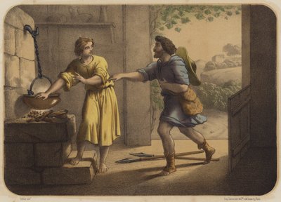 Jakob og Esau af Jean Baptiste Auguste Leloir