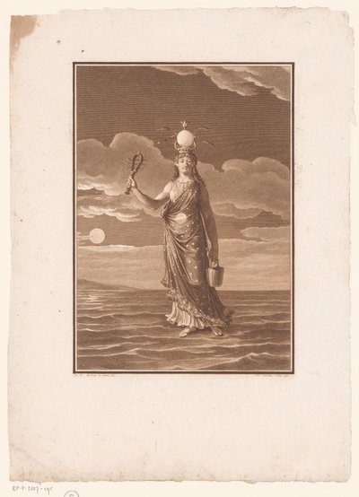 Isis, gudinden for tusind navne, eller naturen personificeret La Déesse Myrionime, Isis, ou la Nature Personifiée af Jean Baptiste Blaise Simonet