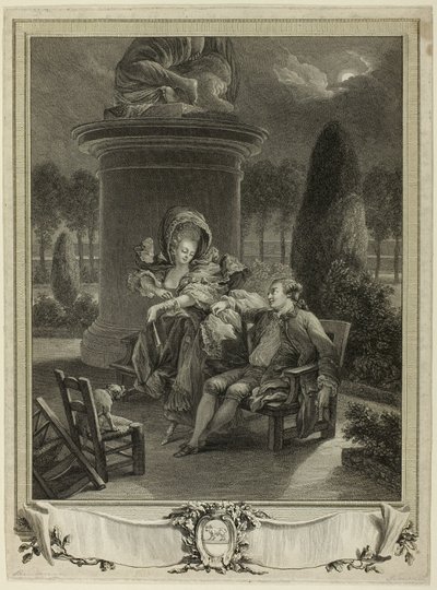 Thuileries-aftenen af Jean Baptiste Blaise Simonet
