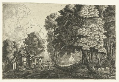 Hyrde i et skovbryn af Jean Baptiste Bonnecroy