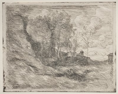 En souvenir fra Ostia af Jean-Baptiste-Camille Corot