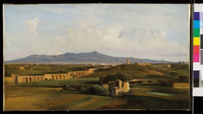 Akvædukt i det romerske landskab af Jean Baptiste Camille Corot