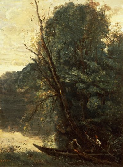 Fiskeri med net, aften (La peche a l