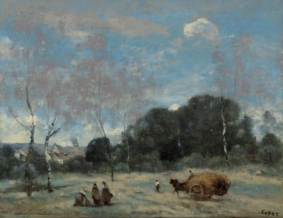 Høets tilbagevenden til Marcoussis, 1870-74 af Jean Baptiste Camille Corot