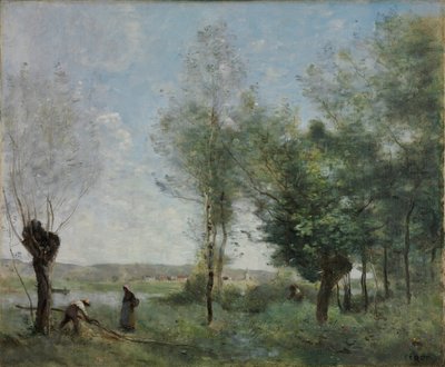 Minde om Coubron - Maleri af Jean Baptiste Camille Corot (1796-1875) - 1872 - Olie på lærred - 46x55,3 - Szepmuveszeti Muzeum, Budapest af Jean-Baptiste-Camille Corot