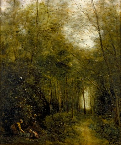 Montfermeil, bækken i skoven, 1867 af Jean-Baptiste-Camille Corot