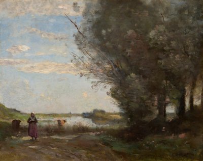 Udsigt over floden af Jean Baptiste Camille Corot