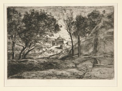 Souvenir de Toscane (Minde om Toscana) af Jean-Baptiste-Camille Corot