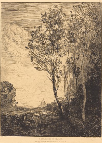 Souvenir fra Italien af Jean Baptiste Camille Corot