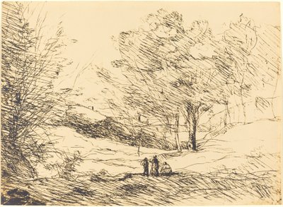 Souvenir fra Lago Maggiore af Jean Baptiste Camille Corot