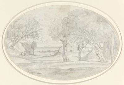 Souvenir fra Toscana, 1844. af Jean Baptiste Camille Corot