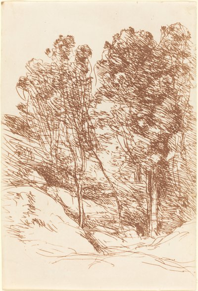 Erinnerung an das Sole-Tal, 1871 von Jean Baptiste Camille Corot