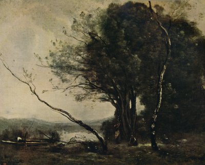 Det bøjede træ, 1855-1860, c1915 af Jean Baptiste Camille Corot