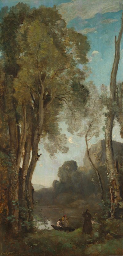 De fire tidspunkter på dagen (aften) af Jean-Baptiste-Camille Corot