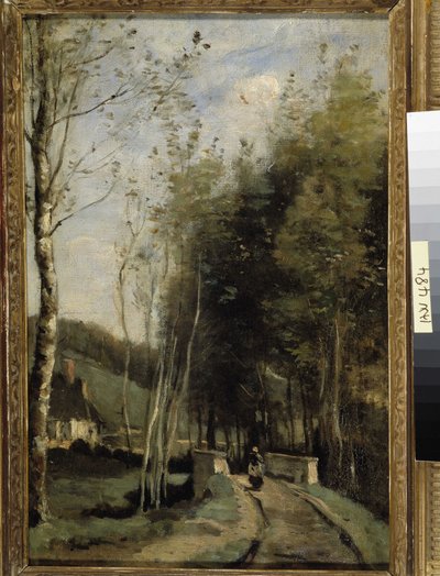 Den lille bro (olie på lærred) af Jean Baptiste Camille Corot