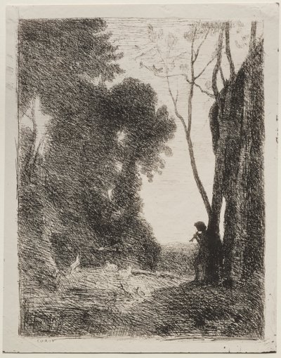 Den lille Hyrde af Jean-Baptiste-Camille Corot