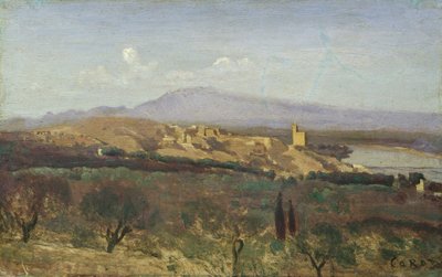Villeneuve-les-Avignon af Jean-Baptiste-Camille Corot