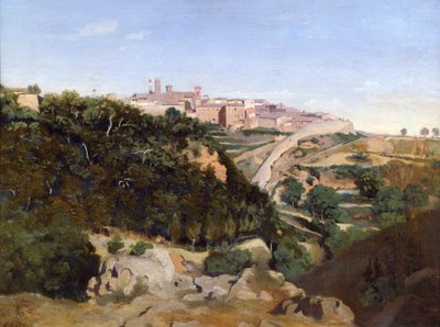 Volterra, 1834 af Jean Baptiste Camille Corot