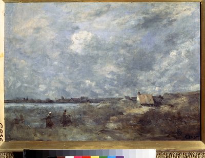 ""storm på havet i Pas de Calais"" (stormfuldt vejr. Pas de Calais) Maleri af Camille Corot (1796-1875) omkring 1870 Pouchkine Museum, Moskva af Jean Baptiste Camille Corot