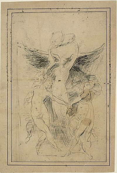 Fem dansende kvindefigurer af Jean Baptiste Carpeaux