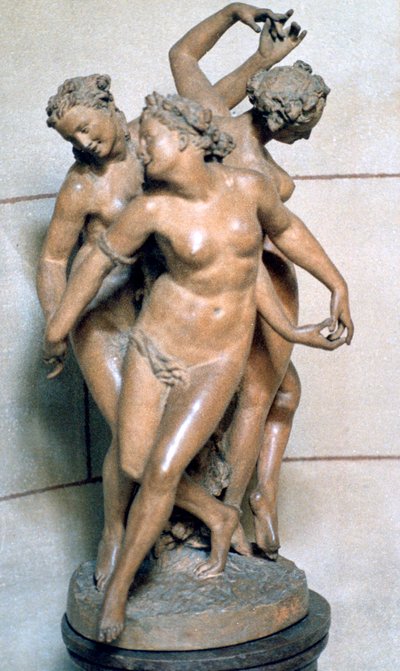 De tre nåder, c1847-1875 af Jean Baptiste Carpeaux